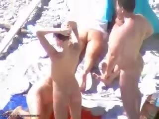 Sunbathing Beach Sluts Have Some Teen Group x rated video Fun