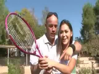 Hardcore pieaugušais video pie the tenis tiesa