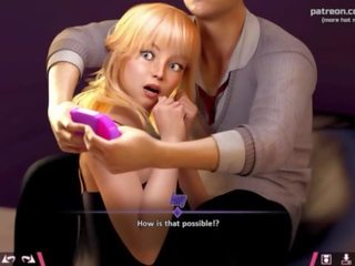 Double Homework &vert; lustful blonde teen adolescent tries to distract sweetheart from gaming by showing her splendid big ass and riding his manhood &vert; My sexiest gameplay moments &vert; Part &num;14