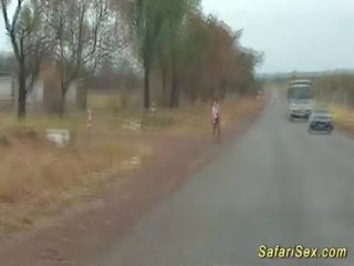 Terrific xxx video pie mans afrikāņu safari brauciens